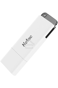 Флеш диск Netac U185 128Gb <NT03U185N-128G-30WH>, USB3.0, с колпачком, пластиковая белая