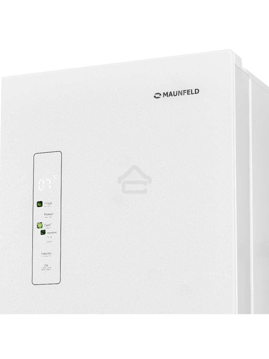 Холодильник Maunfeld MFF183NFWE белый трехкамерный инвертор 270/135л морозилка снизу, Total NoFrost, Side by Side