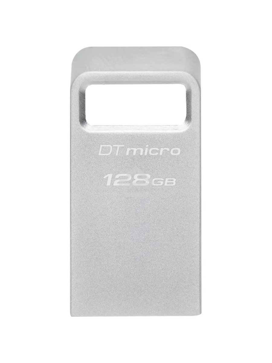 Флеш диск Kingston 128Gb DataTraveler Micro DTMC3G2/128GB USB3.0 серебристый