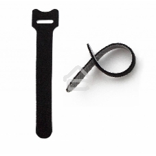 Стяжка кабельная на липучке Hyperline WASN, открывающаяся, 14 мм Ш, 310 мм Д, 10 шт, полиамид, черный