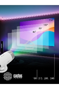 Проектор Cactus CS-PRE.01B.Full HD-A LCD 7300Lm LS 250Lm ANSI (1920x1080) 1500:1 ресурс лампы:50000часов 1xUSB typeA 1xHDMI 1кг