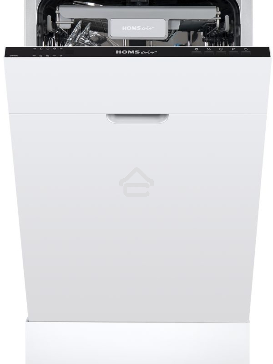 Встраиваемая посудомоечная машина HOMSair DW47M, черный, 44.5 см, 10 компл., 47 дБ, класс A++