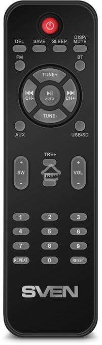 Акустическая система 2.1 SVEN MS-2080 / 70 Watt / ~220V 50Hz / FM-тюнер, USB/ SD, дисплей / BLUETOOTH / ПДУ / Black