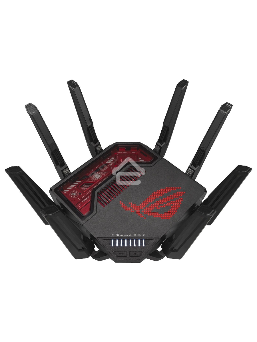 Маршрутизатор ASUS GT-BE19000, черный/красный, 90IG0850-MO9A0V