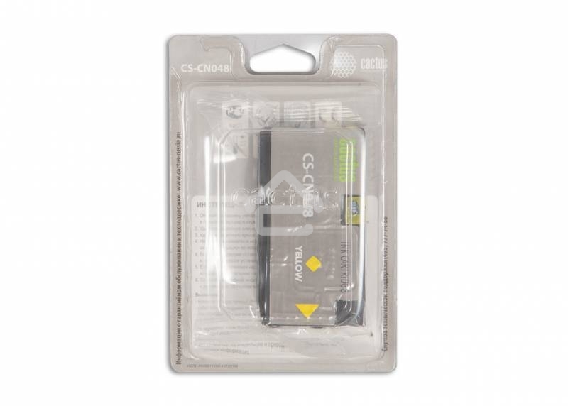 Картридж струйный Cactus CS-CN048 №951XL желтый (26 мл) для HP OfficeJet 251dw Pro, 276dw Pro, 8100 Pro, 8100e, 8600 Pro (N911a), 8600 Pro Plus (N911g), 8610 Pro (A7F64A), 8615 Pro, 8616 Pro, 8620 Pro