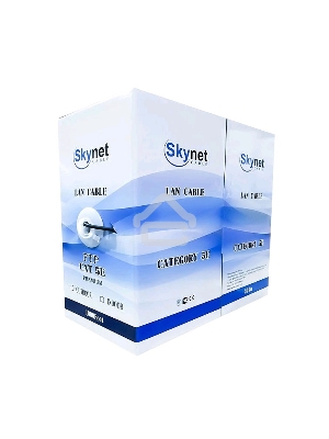 Кабель SkyNet Light FTP indoor 2x2x0,46, медный, FLUKE TEST, кат.5e, однож., 305 м, box, серый