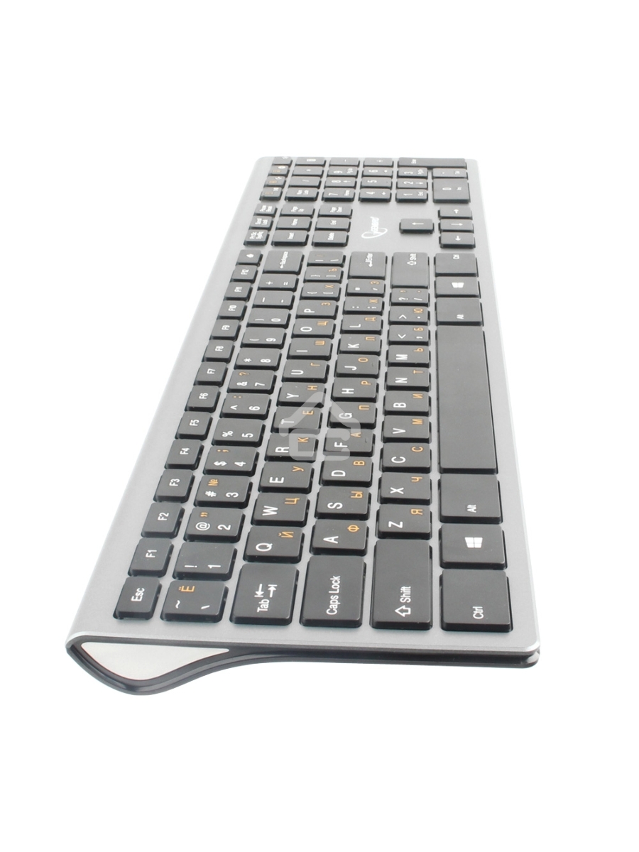 Клавиатура Gembird KBW-1 беспроводная, USB, серебристый