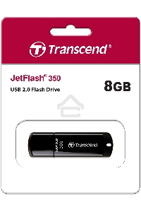 Флеш диск Transcend 8Gb Jetflash 350 TS8GJF350 USB2.0 черный