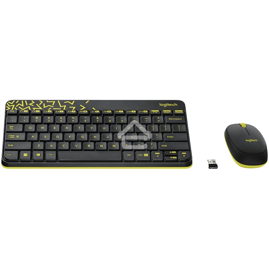 Клавиатура + мышь Logitech Wireless Desktop MK240 Nano Black Retail Combo