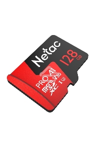 Флеш карта MicroSD card Netac P500 Extreme Pro 128GB, retail version w/SD adapter