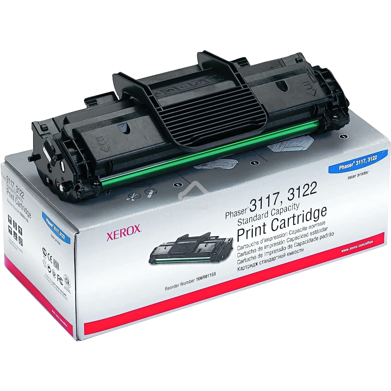 Картридж лазерный Xerox 106R01159 черный для Phaser 3117/3122/3124/3125 3000 стр.(channels)