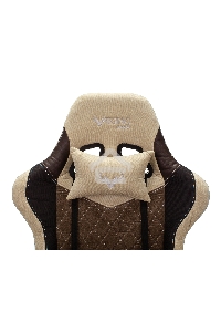 Кресло игровое Бюрократ VIKING 7 KNIGHT BR FABRIC коричневый текстиль/эко.кожа крестовина металл/пластик