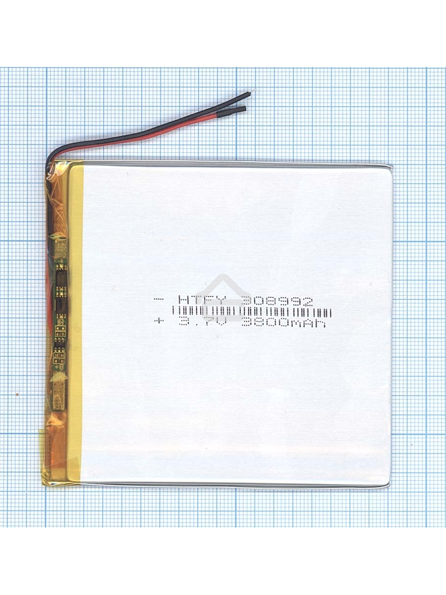 Аккумулятор Li-Pol (батарея) 3*89*92мм 2pin 3.7V/3800mAh