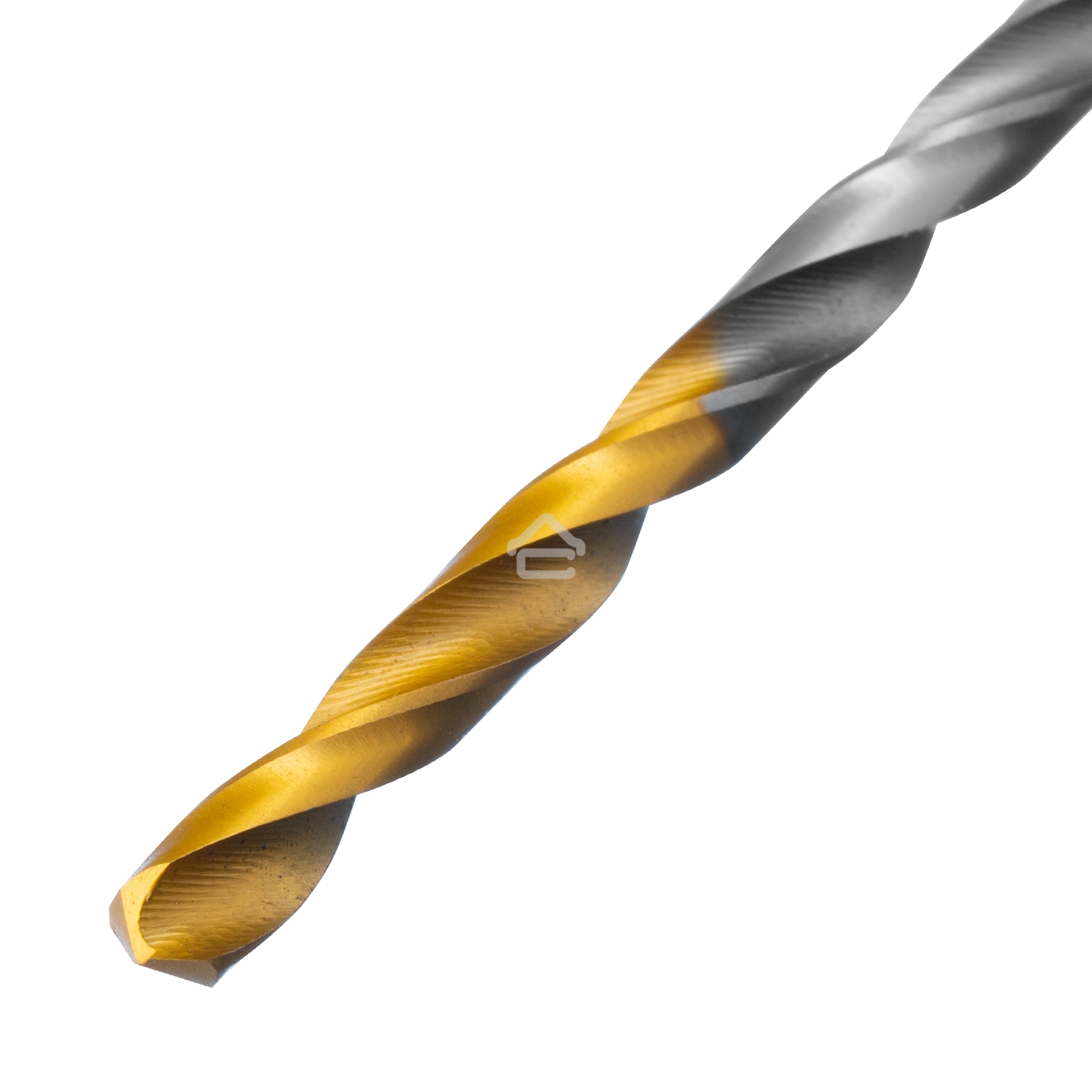 Сверло спиральное по металлу Denzel 3,5 х 112 мм, Р6М5, Golden Tip, удлиненное, 2 шт.