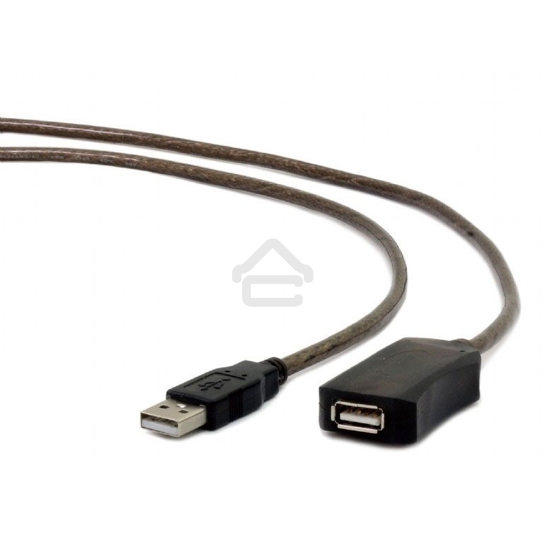 Кабель-удлинитель USB2.0 активный Cablexpert UAE-01-15M, AM/AF, 15м
