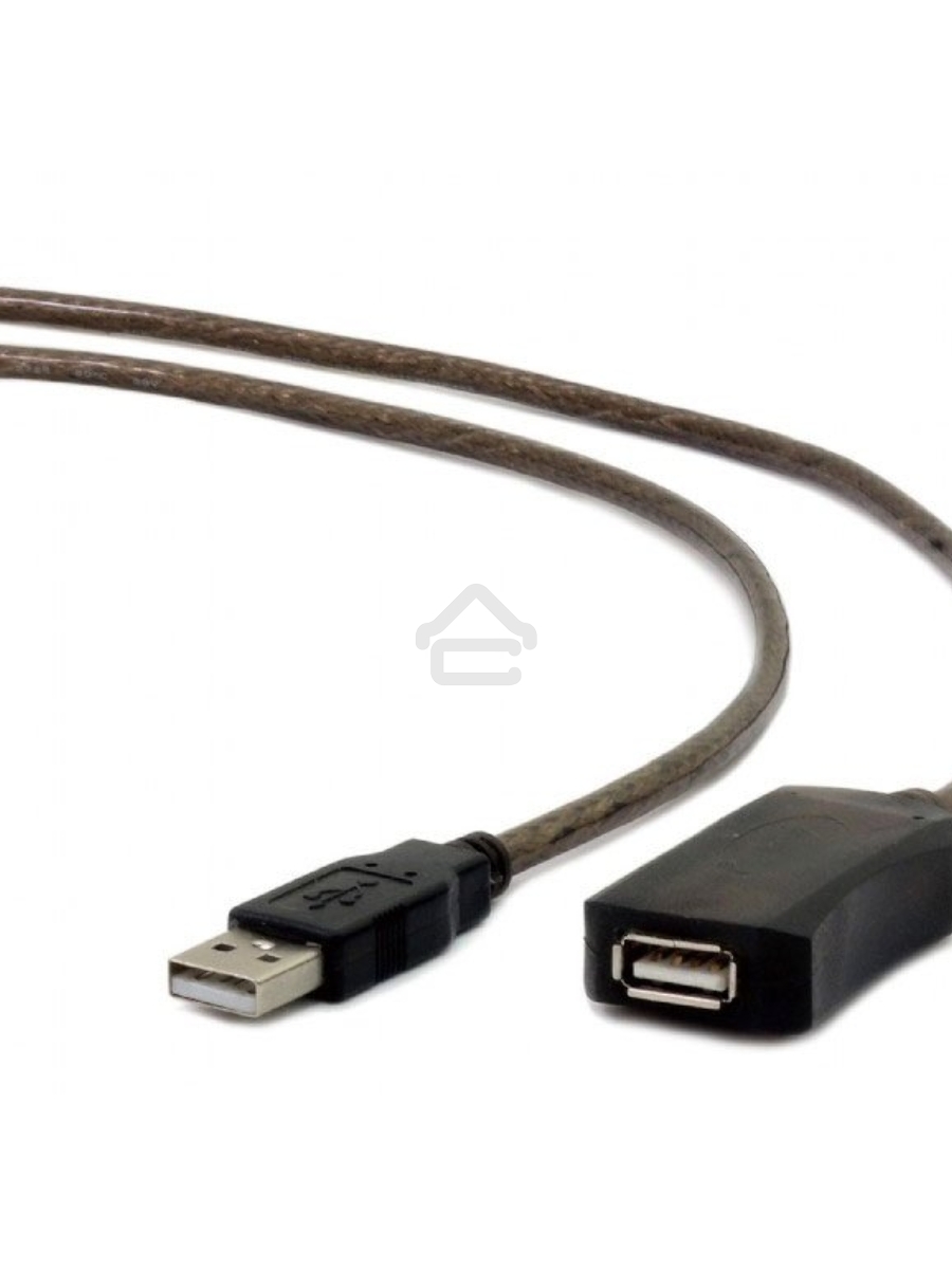 Кабель удлинитель USB 2.0 активный Cablexpert UAE-01-15M, AM/AF, 15м