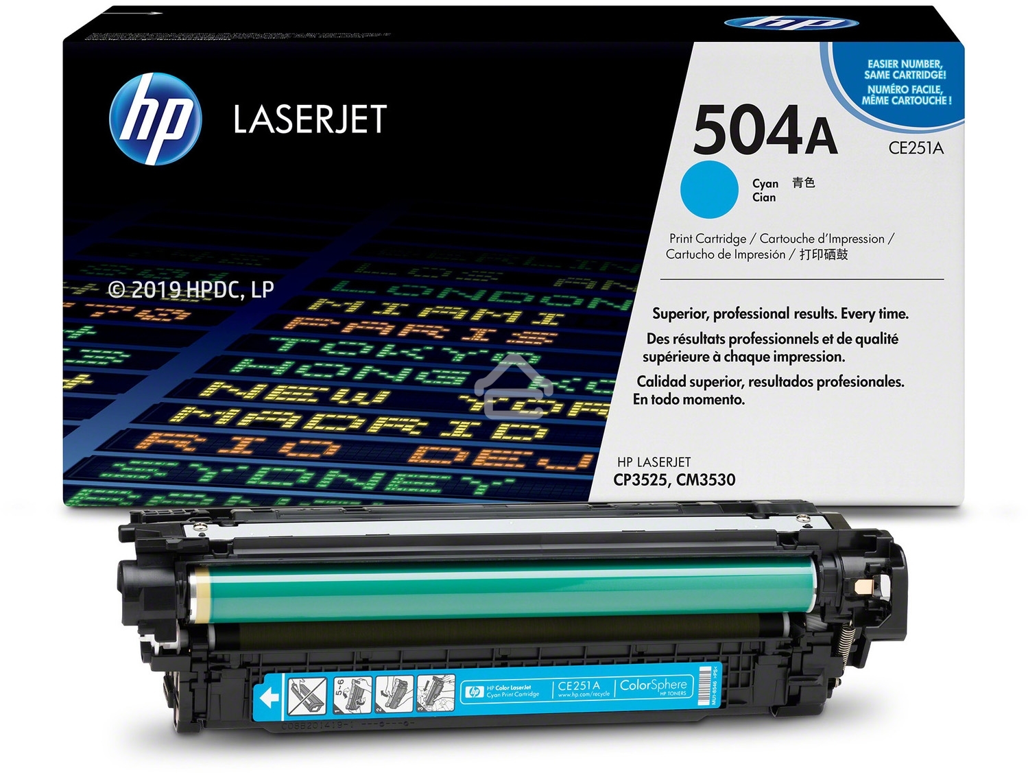 Картридж лазерный HP CE251A голубой для CLJ CM3530/CP3525 7000стр.