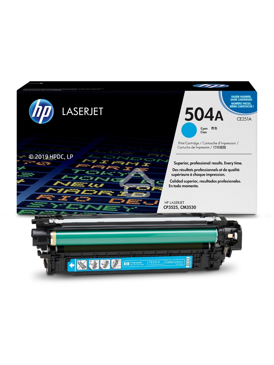 Картридж лазерный HP CE251A голубой для CLJ CM3530/CP3525 7000стр.