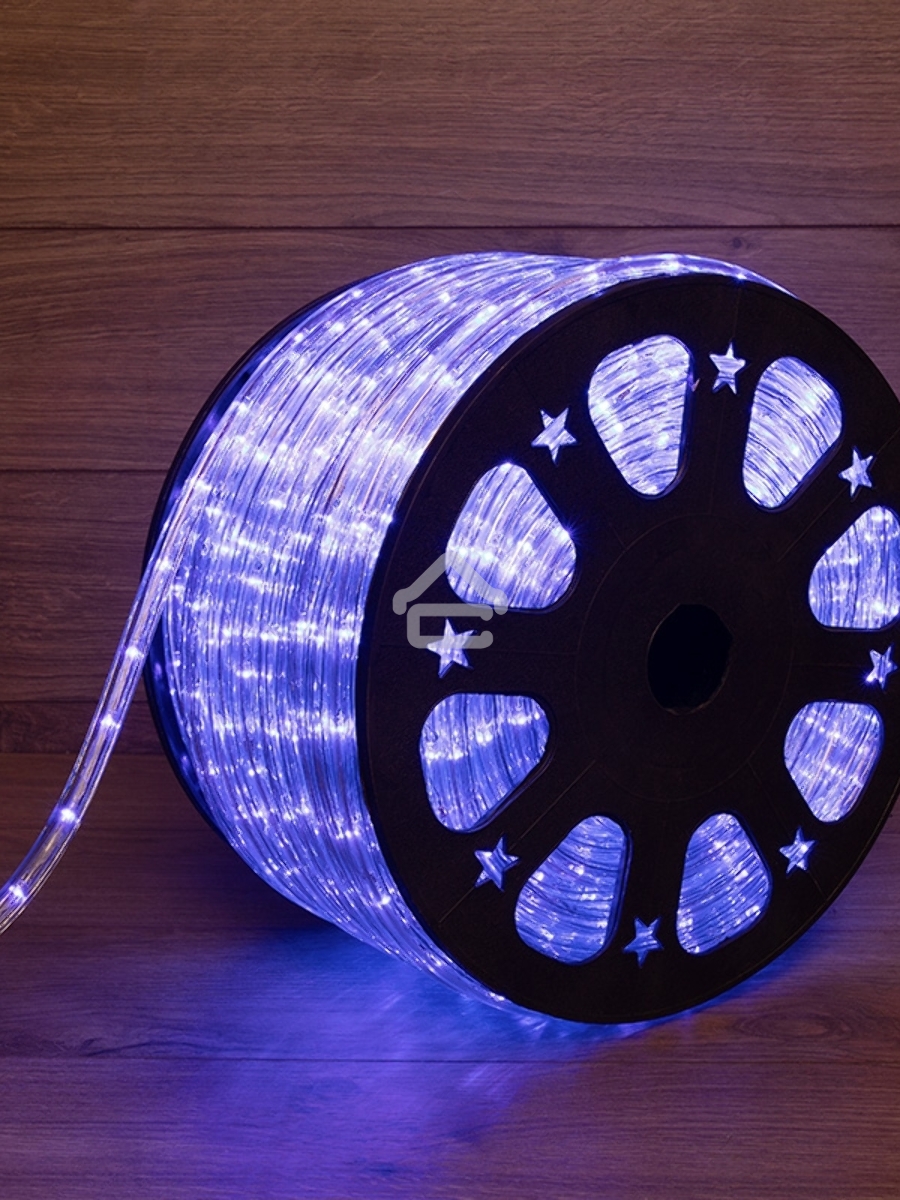 Дюралайт LED, свечение с динамикой (3W) - синий, 24 LED/м, бухта 100м