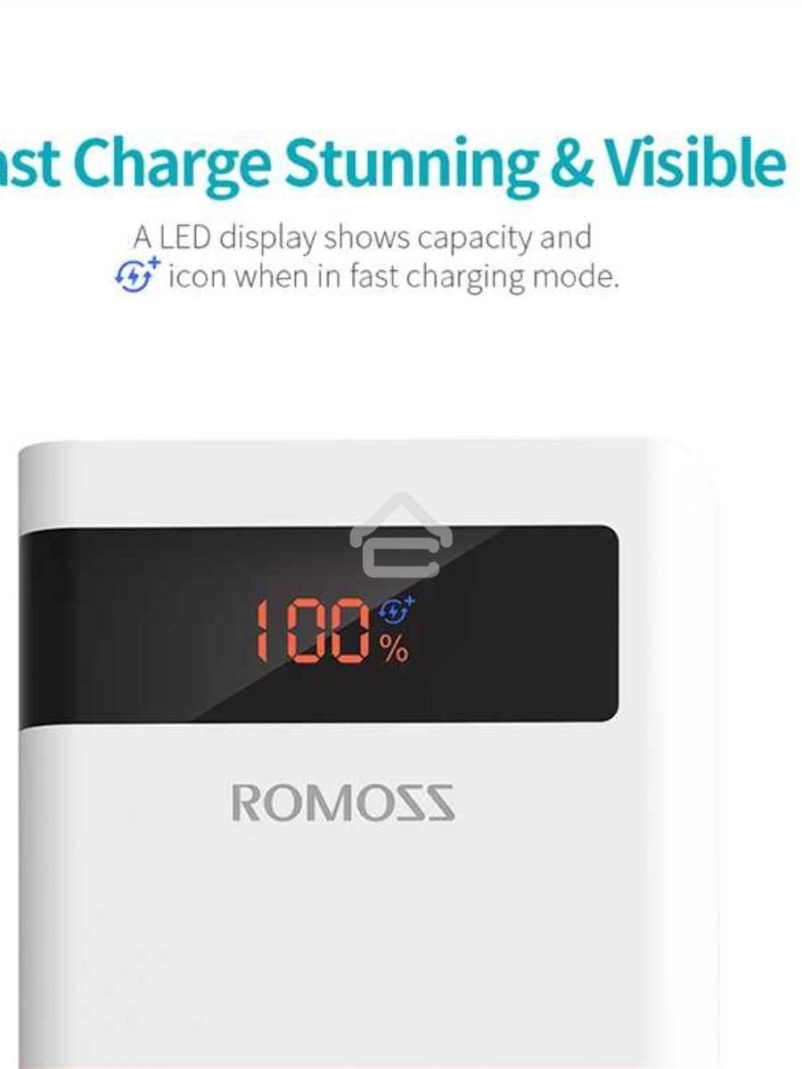 Мобильный аккумулятор Romoss PHP30 Pro (Sense 8P+) Li-Pol 30000mAh 3A+2.1A белый 2xUSB
