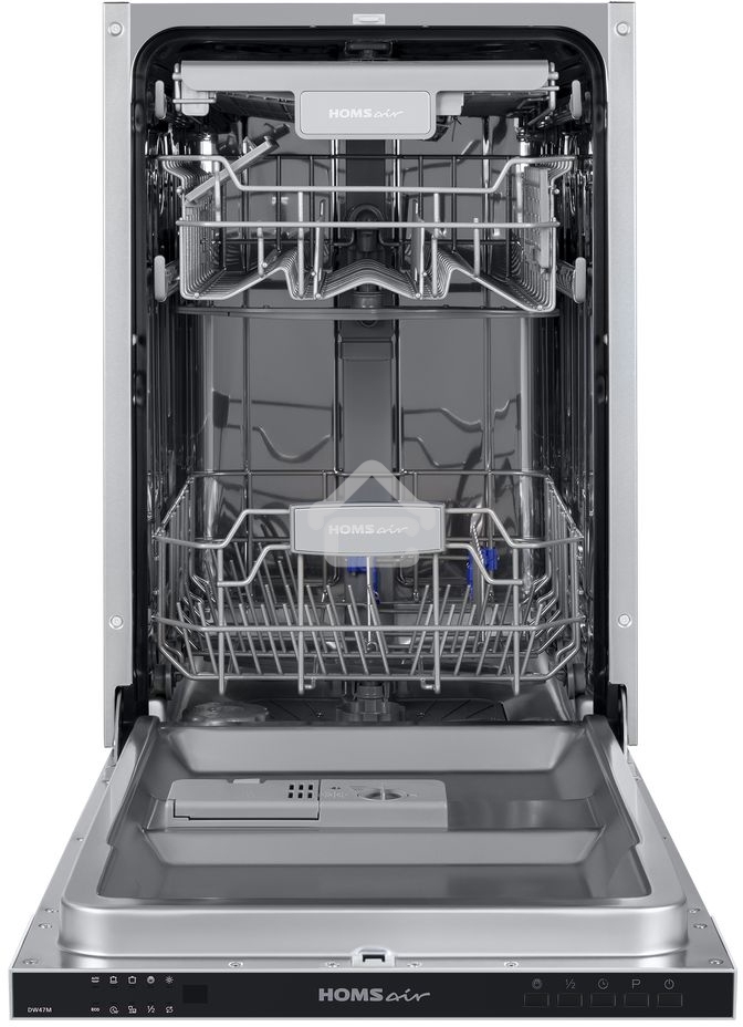 Встраиваемая посудомоечная машина HOMSair DW47M, черный, 44.5 см, 10 компл., 47 дБ, класс A++
