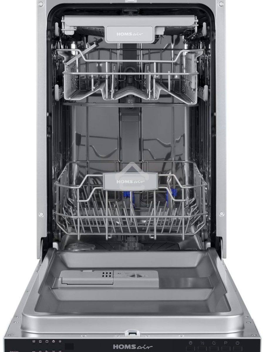 Встраиваемая посудомоечная машина HOMSair DW47M, черный, 44.5 см, 10 компл., 47 дБ, класс A++