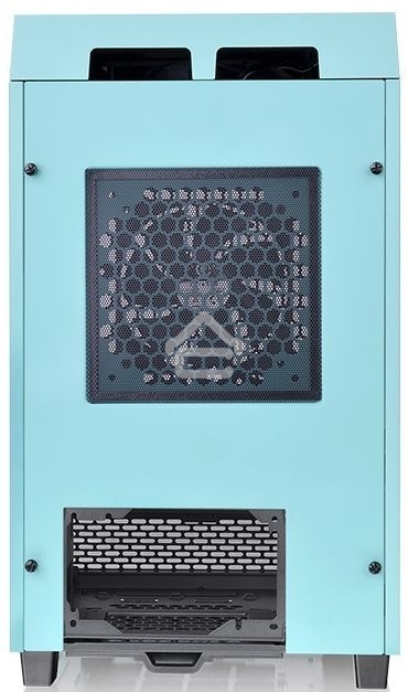 Компьютерный корпус Thermaltake The Tower 100 Turquoise черный без БП miniITX 1x120мм 3x140мм 2xUSB 3.0 audio bott PSU