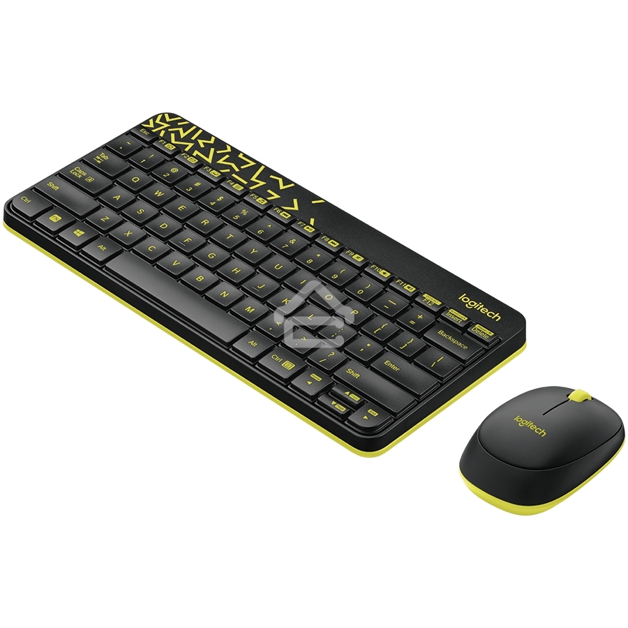 Клавиатура + мышь Logitech Wireless Desktop MK240 Nano Black Retail Combo