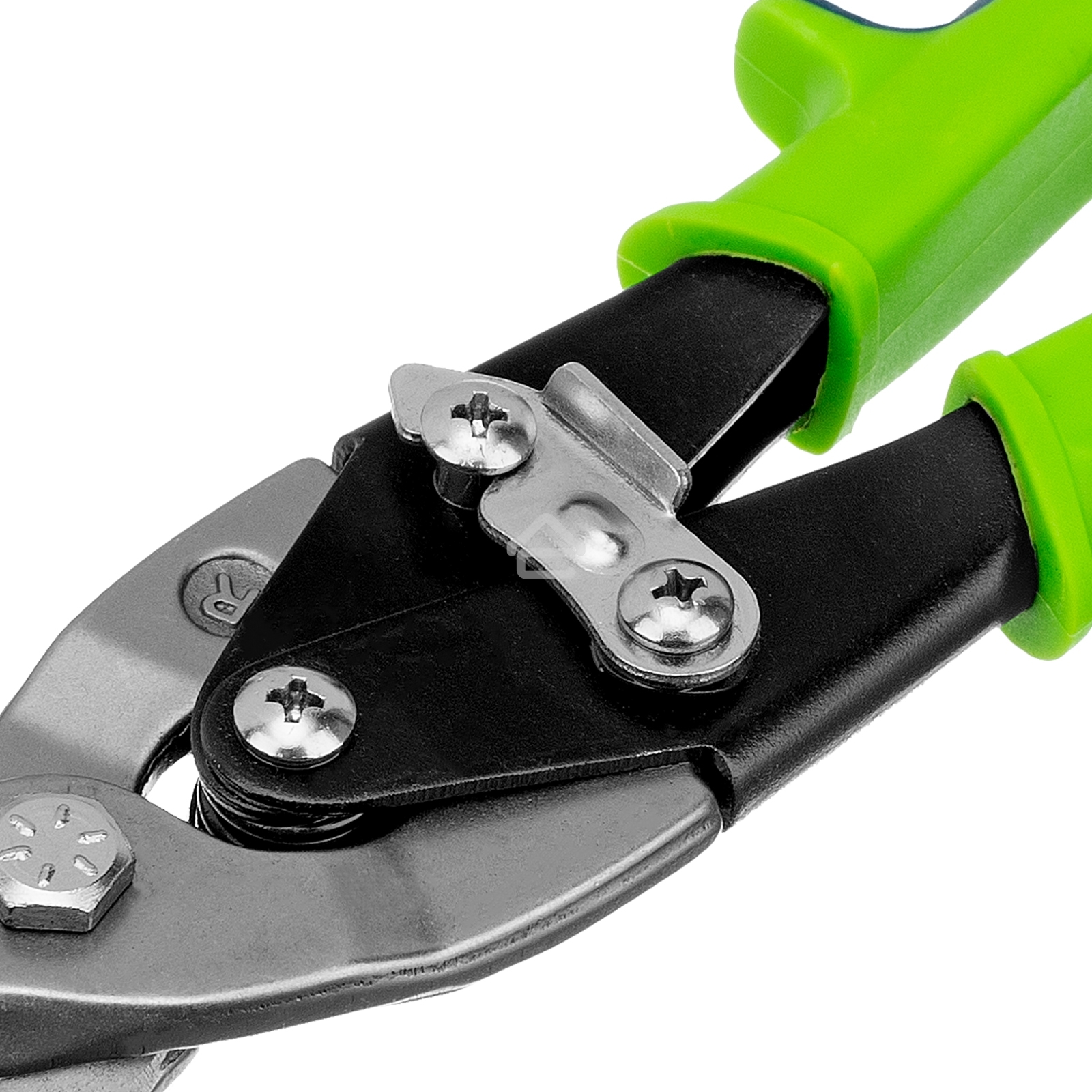 Ножницы по металлу Сибртех, 250 мм, правый рез, сталь С55,двухкомпонентные рукоятки