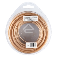 Леска для триммера армированная алюминием круглая, 3,0мм х 15м, блистер ALUFLEX Denzel