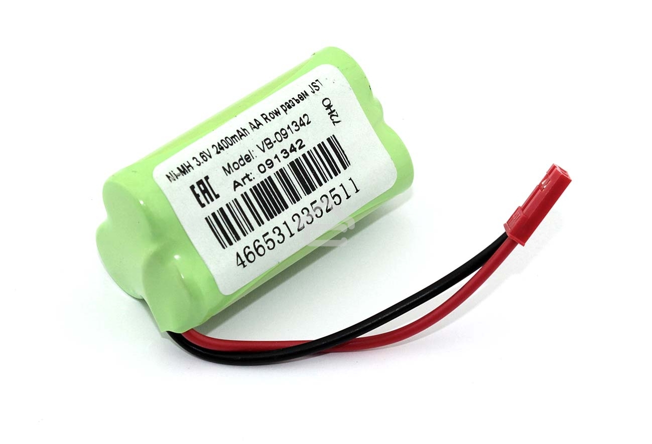 Аккумулятор Ni-MH 3.6V 2400mAh AA Row разъем JST