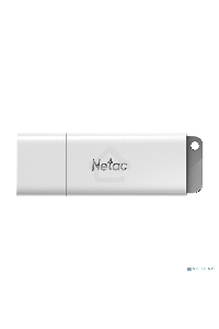 Флеш диск Netac U185 128Gb <NT03U185N-128G-30WH>, USB3.0, с колпачком, пластиковая белая