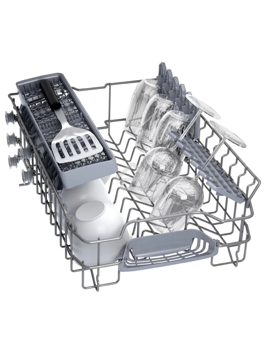 Встраиваемая посудомоечная машина Bosch SPV2HKX42E, черный, 44.8 см, 10 компл., 46 дБ, класс E