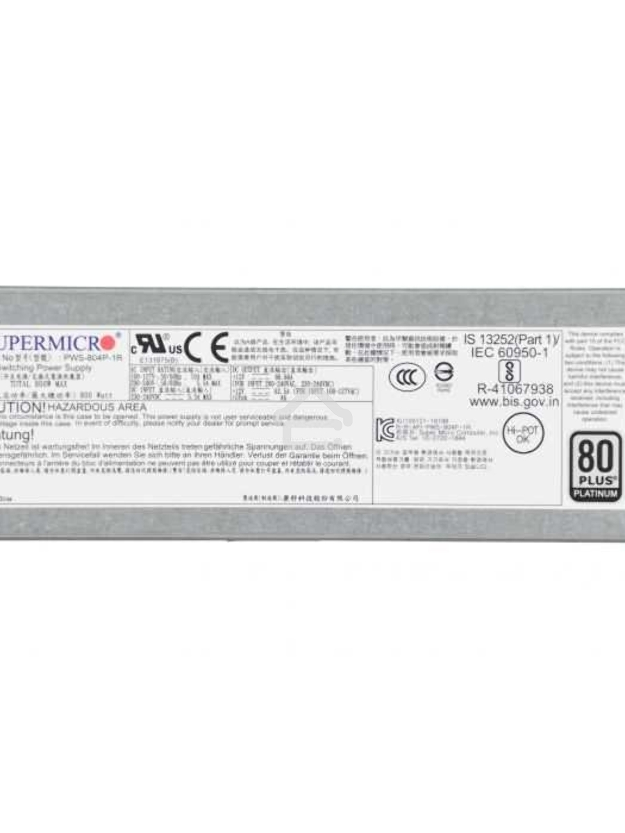 Блок Питания SuperMicro PWS-804P-1R 800W