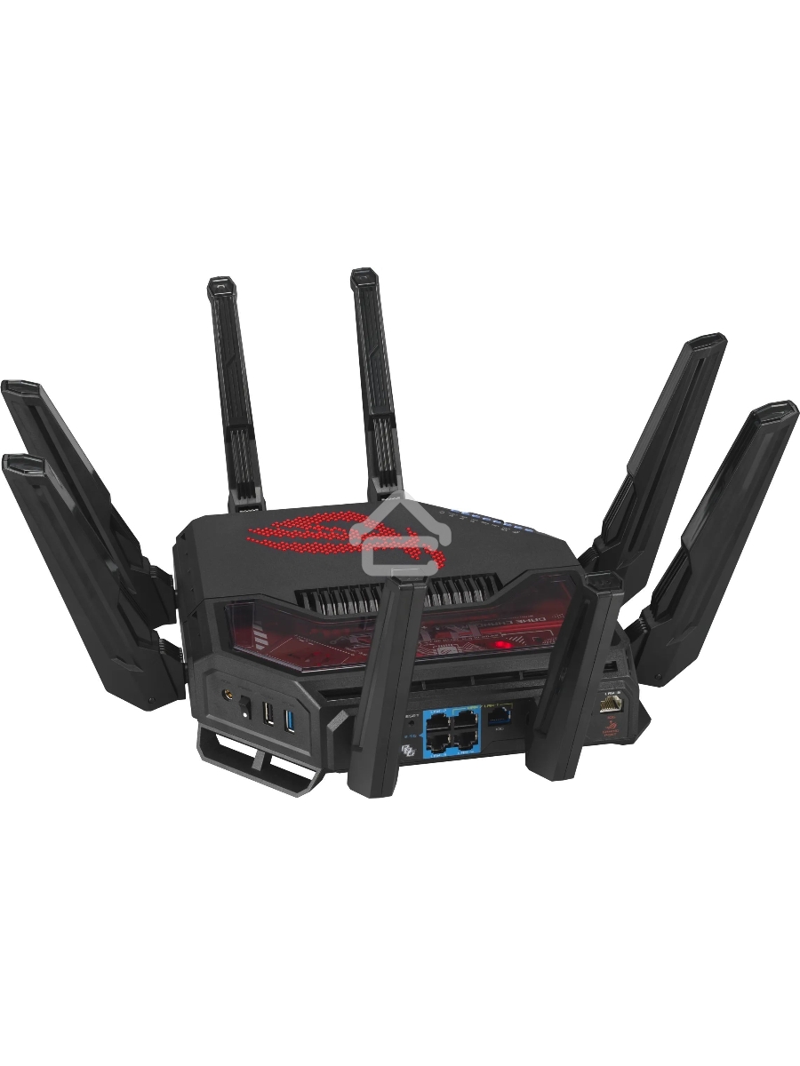 Маршрутизатор ASUS GT-BE19000, черный/красный, 90IG0850-MO9A0V