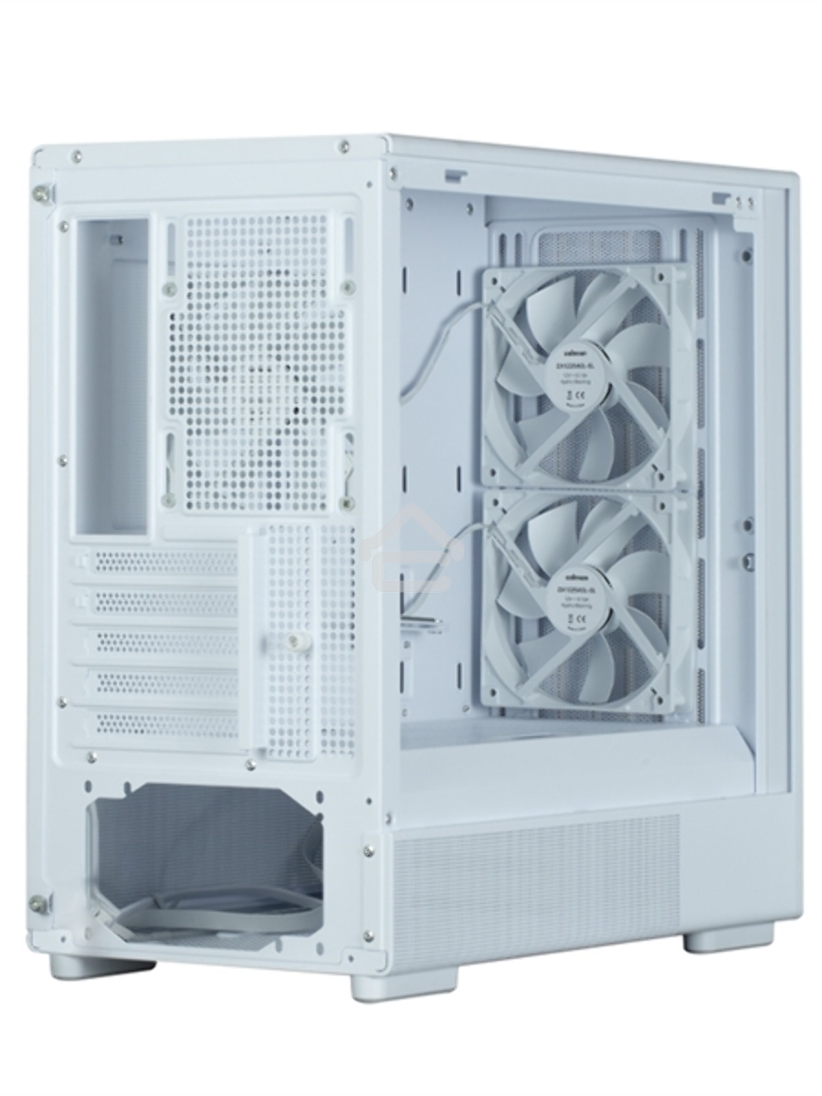 Корпус Zalman P10 NAMU, MATX, WHITE, WINDOW, FRONT COVER WALNUT, 2x3.5