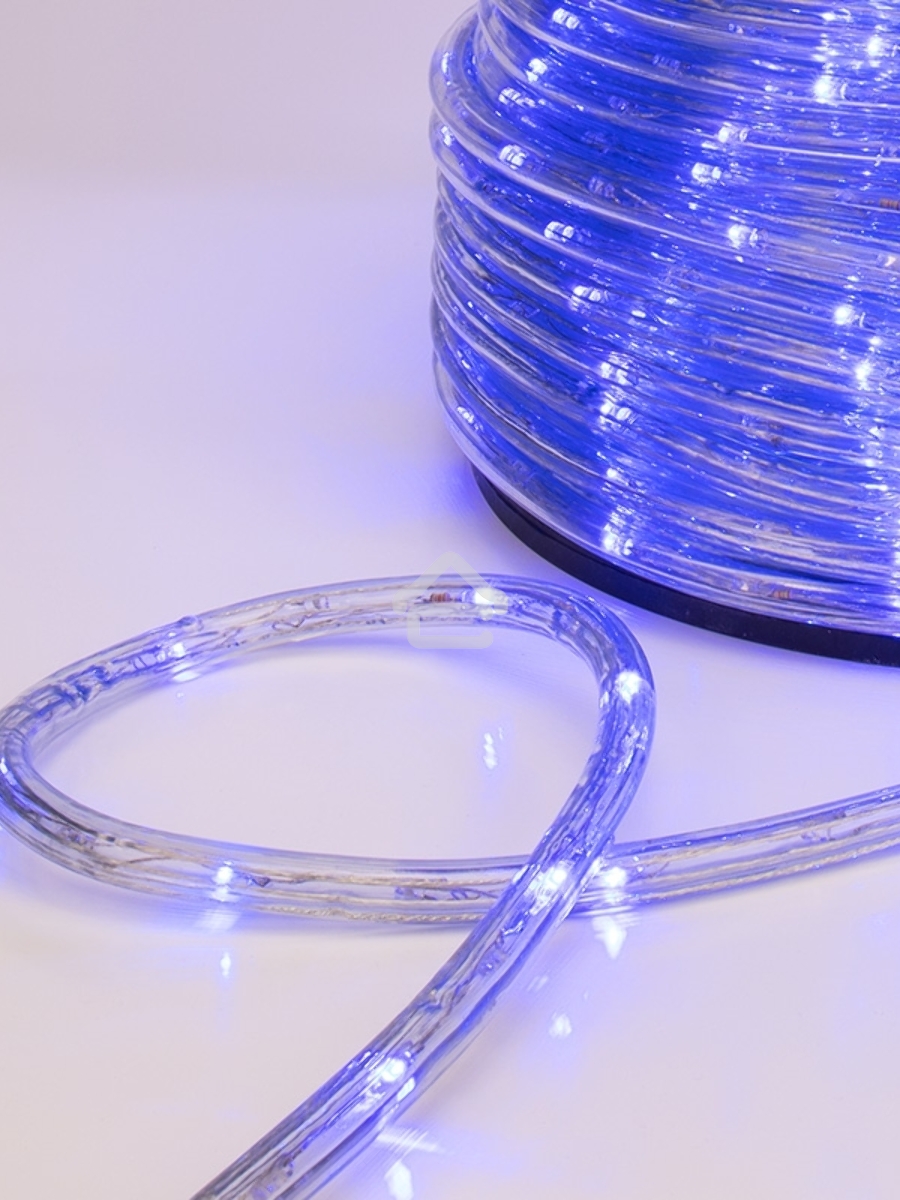 Дюралайт LED, свечение с динамикой (3W) - синий, 24 LED/м, бухта 100м