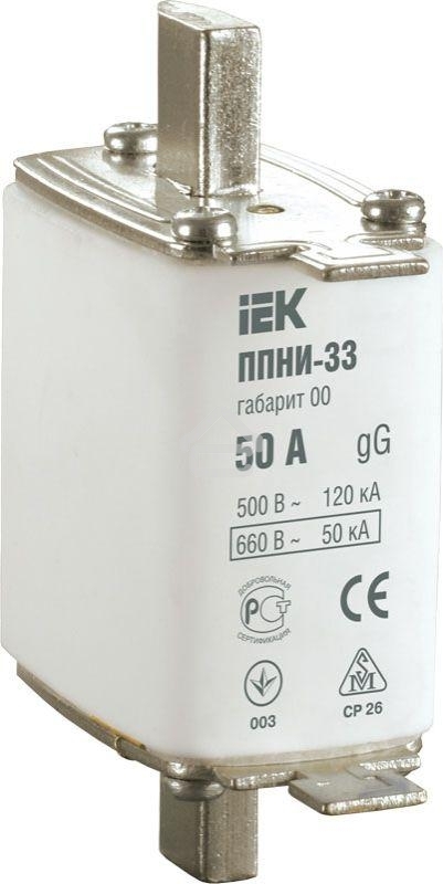 Вставка плавкая ППНИ-33 80А габарит 00 ИЭК DPP10-080
