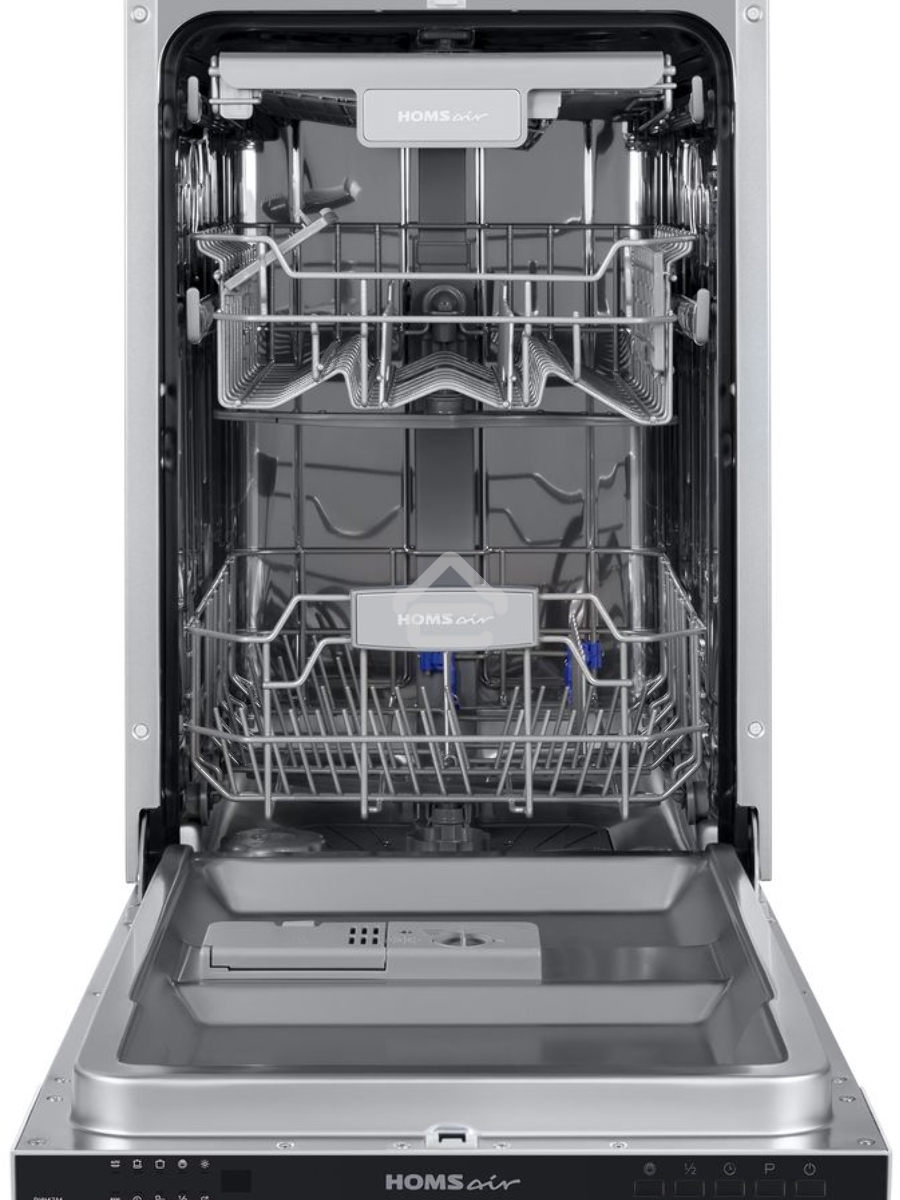 Встраиваемая посудомоечная машина HOMSair DW47M, черный, 44.5 см, 10 компл., 47 дБ, класс A++