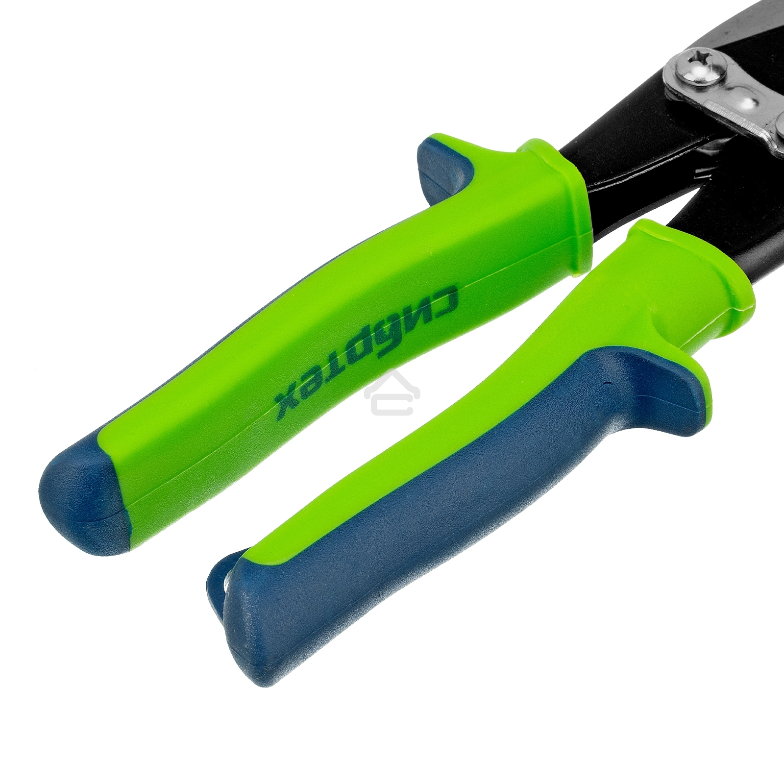 Ножницы по металлу Сибртех, 250 мм, правый рез, сталь С55,двухкомпонентные рукоятки