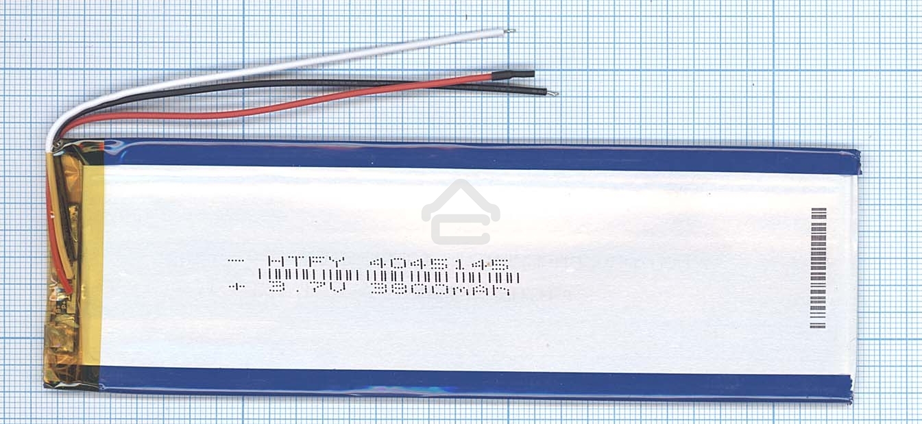 Аккумулятор Li-Pol (батарея) 4x45x145мм 3pin 3.7V/3800mAh