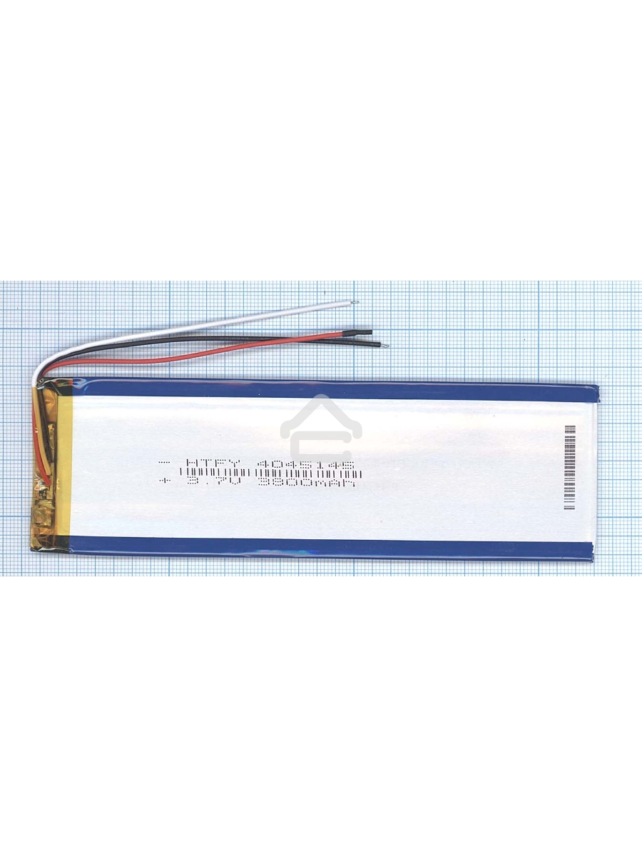 Аккумулятор Li-Pol (батарея) 4*45*145мм 3pin 3.7V/3800mAh