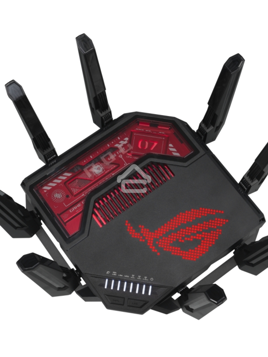 Маршрутизатор ASUS GT-BE19000, черный/красный, 90IG0850-MO9A0V