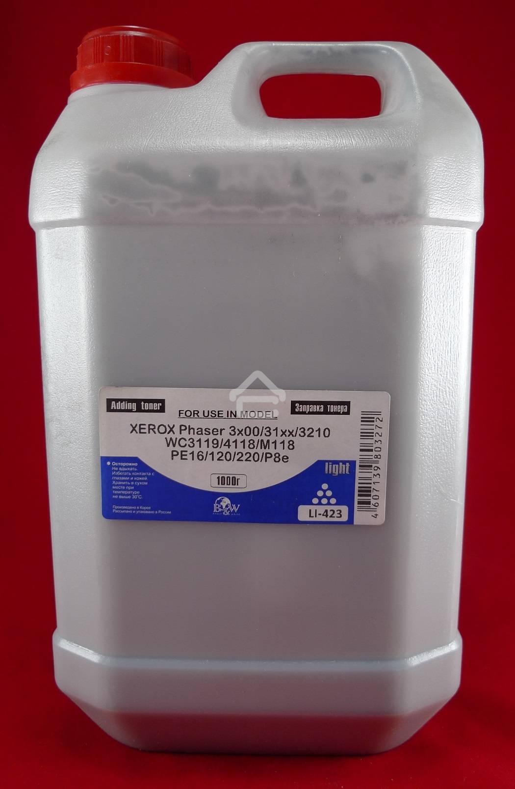 Тонер Xerox Phaser 3x00/31xx/3210/WC3119/4118/M118/PE16/120/220/P8e (кан, 1кг) B&W Light фас России