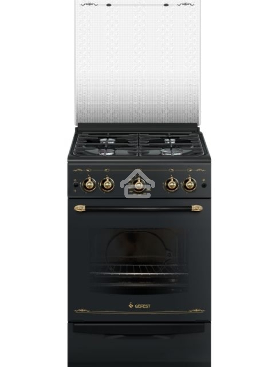 Плита газовая Gefest ПГ 5100-02 0187 черный, конфорок 4 шт, духовка 52 л, 50 см x 85 см x 58.5 см