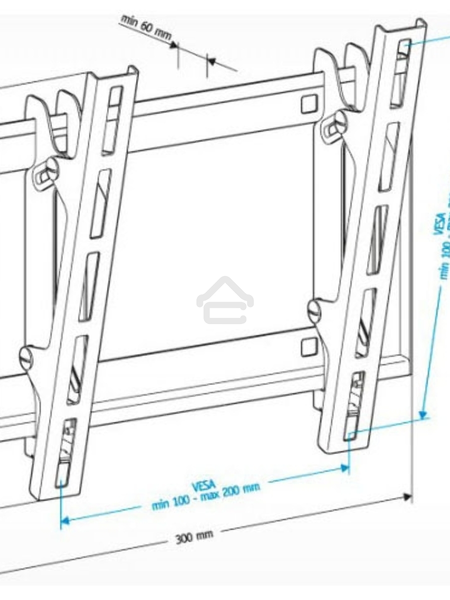 Кронштейн для телевизора Holder LCD-T2609 черный 22