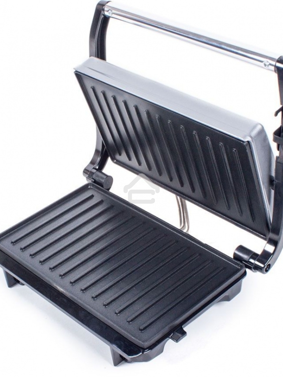 Электрогриль Endever Grillmaster 115, 1500 Вт, авто терморегулятор, антипригарное покрытие, индикатор нагрева, серебристый/черный