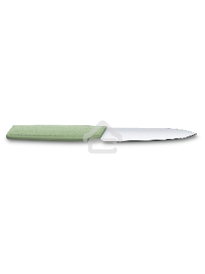 Нож кухонный Victorinox Swiss Modern (6.9006.1042) стальной разделочный лезв.100мм прямая заточка зеленый