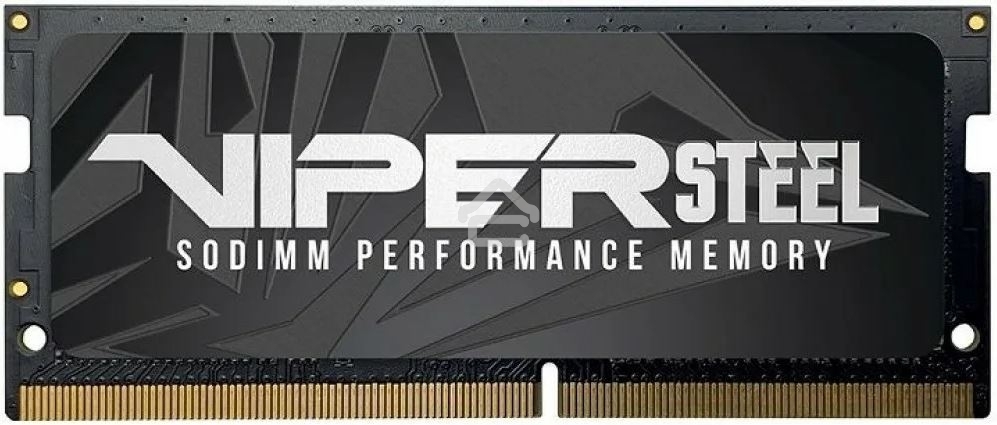 Оперативная память Patriot Viper Steel, DDR4, 8Gb (1x8Gb), 3200MHz, CL22, с радиатором, черный, SO-DIMM