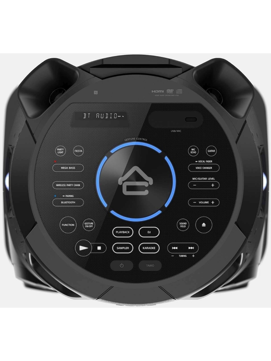 Минисистема Sony MHC-V73D черный CD CDRW DVD DVDRW FM USB BT